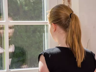 Zamišljenost. simbolična fotografija.