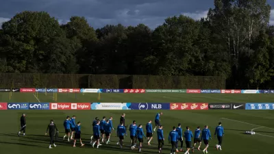 ReprezentancaNZS07.10.2025 Medijski termin in trening reprezentance Slovenije pred nadaljevanjem kvalifikacij za SP 2026, nogometni center Brdo pri KranjuFoto: Nik Erik Neubauer