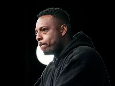 FILE - Basketball Hall of Fame Class of 2021 inductee Paul Pierce speaks at a news conference at Mohegan Sun, Sept. 10, 2021, in Uncasville, Conn. (AP Photo/Jessica Hill, File)