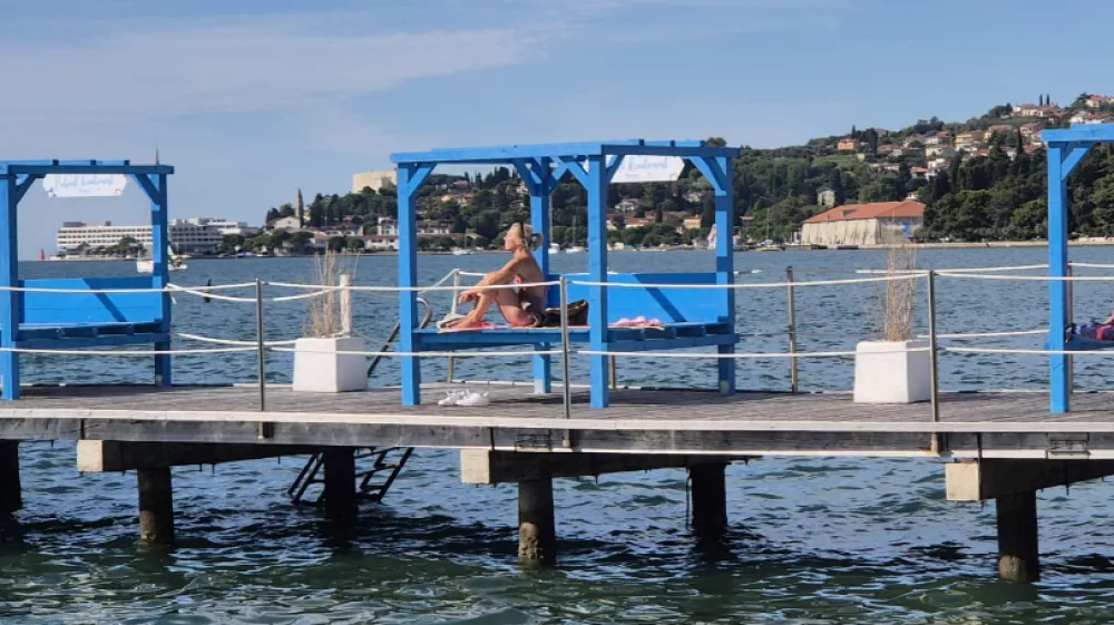Na Obali se je segrelo do 21 stopinj. Foto: Dnevnik