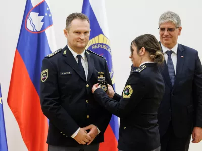 Ljubljana, ministrstvo za notranje zadeve.Slovesnost ob imenovanju generalnega direktorja policije Damjana Petrica.