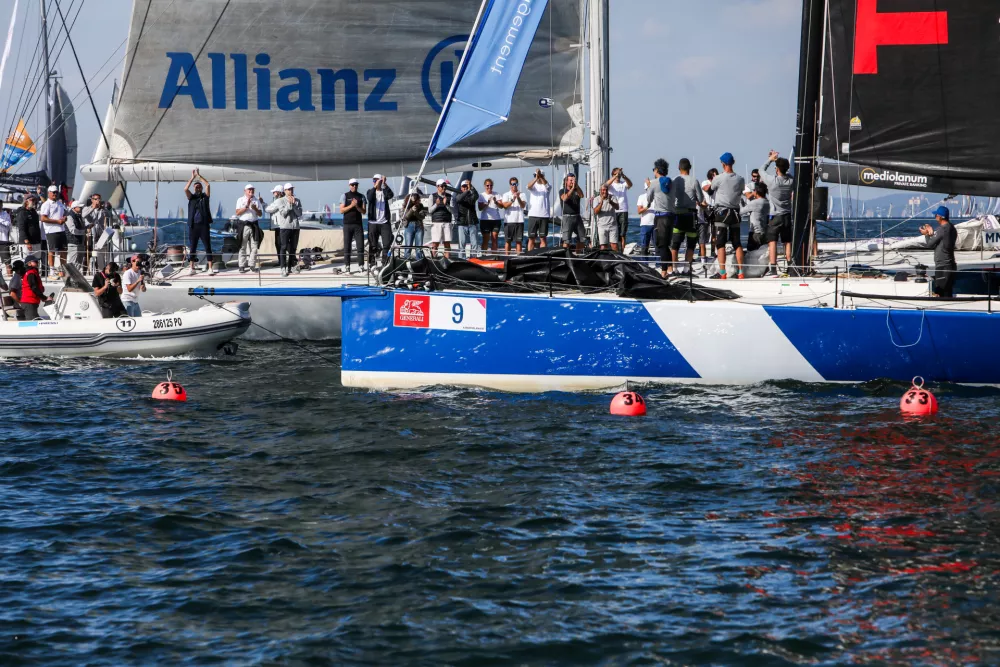 - 12.10.2025. - 57. Barcolana, največja jadralna regata na svetu, ki poteka v Tržaškem zalivu.//FOTO: Bojan Velikonja