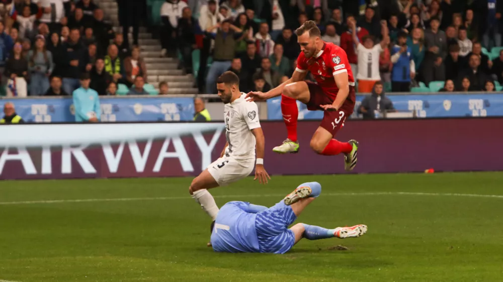 13.10.2025. Nogomet Švica Slovenija. Foto: Bojan Velikonja 