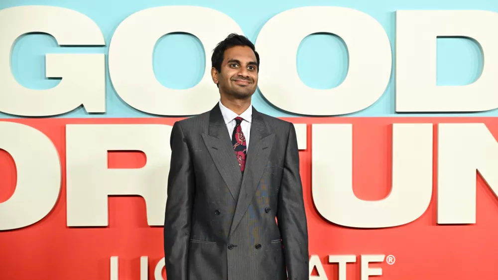 Aziz Ansari attends the special screening of "Good Fortune" at AMC Lincoln Square on Monday, Oct. 13, 2025, in New York. (Photo by Evan Agostini/Invision/AP)
