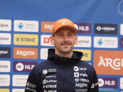 - Jakov Fak,- 07.10.2025. Predstavitev reprezentanc Smučarske zveze Slovenije za novo tekmovalno sezono.//FOTO: Bojan Velikonja