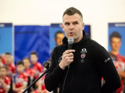 Josip Radakovic during presentation of cycling club KK Adria Mobil before new season 2019, on February 14, 2019 in Velodrom Cesca vas, Novo mesto, Slovenia. Photo by Vid Ponikvar / Sportida