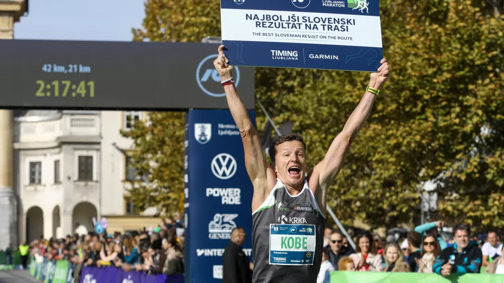 najuspešnejši Primož Kobe19.10.2025 - Ljubljanski maraton 2025 - tek - tekaška prireditevFoto: Luka Cjuha