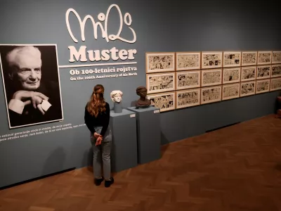 V Mestnem muzeju Ljubljana se nocoj odpira razstava ob stoletnici rojstva velikega klasika slovenskega stripa in animiranega filma Mikija Mustra. F Jaka Gasar