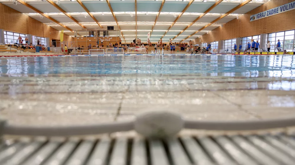 27.09.2025., Zadar - Odrzano je 14. Nacionalno natjecanje spasilackih klubova. U bazenskom dijelu spasioci su se natjecali u disciplinama 100 metara plivanja s preprekama, 100 metara super spasilac i stafeti 4x50 metara supersaver Photo: Sime Zelic/PIXSELL