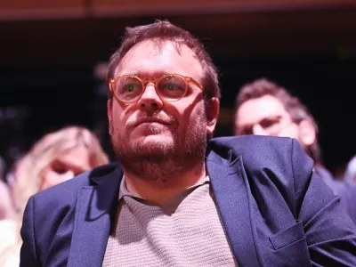 Simon Maljevac04.10.2025 - Redni kongres stranke Levica, na katerem bodo začeli postopke za imenovanje novega vodstva in potrjevali predvolilni sporazum o sodelovanju z zunajparlamentarno stranko VesnaFOTO: Nik Erik Neubauer