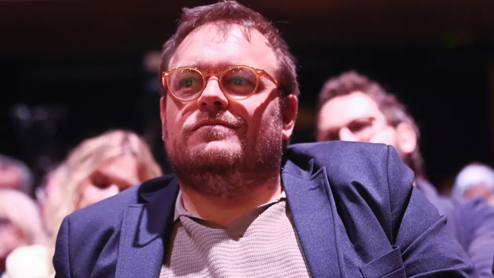 Simon Maljevac04.10.2025 - Redni kongres stranke Levica, na katerem bodo začeli postopke za imenovanje novega vodstva in potrjevali predvolilni sporazum o sodelovanju z zunajparlamentarno stranko VesnaFOTO: Nik Erik Neubauer