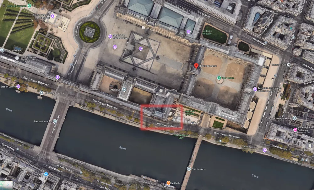 Mesto, kjer so izvedli rop.