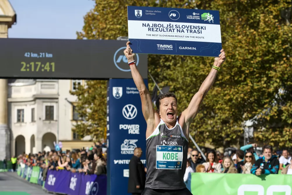 najuspešnejši Primož Kobe19.10.2025 - Ljubljanski maraton 2025 - tek - tekaška prireditevFoto: Luka Cjuha