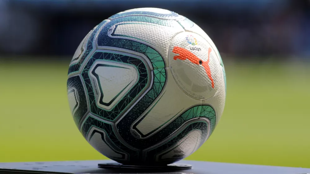 ﻿FILE PHOTO: Soccer Football - La Liga Santander - Celta Vigo v Real Madrid - Balaidos, Vigo, Spain - August 17, 2019 General view of ball REUTERS/Miguel Vidal/File Photo
