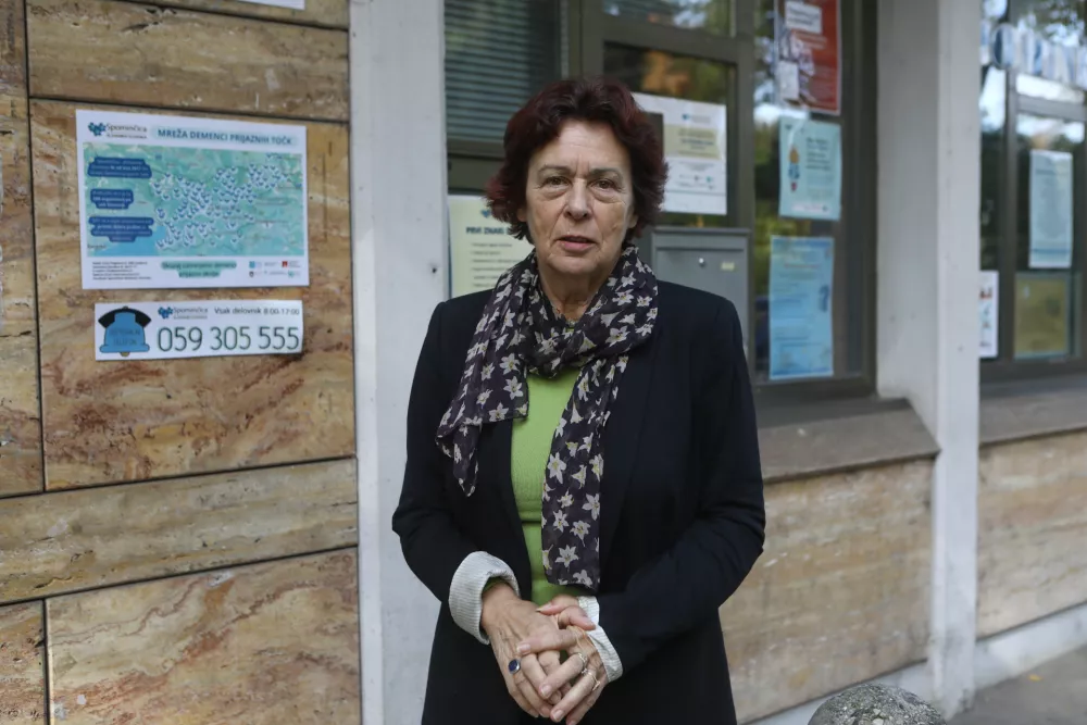 22.10.2025 - Štefanija Zlobec, predsednica Združenja Spominčica za dementne Foto: Luka Cjuha / Foto: Luka Cjuha