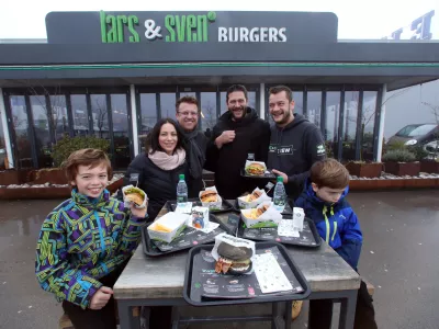 ﻿Lars in Sven burgerjiFoto: Tomaž Skale