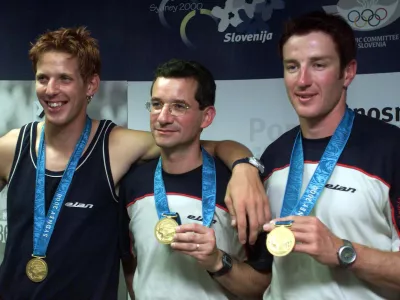 Luka Špik Rajmond Debevec Iztok Čop, olimpijske igre Sydney / Foto: 