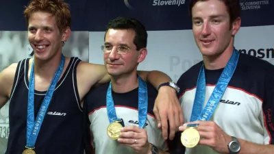 Luka Špik Rajmond Debevec Iztok Čop, olimpijske igre Sydney / Foto: 