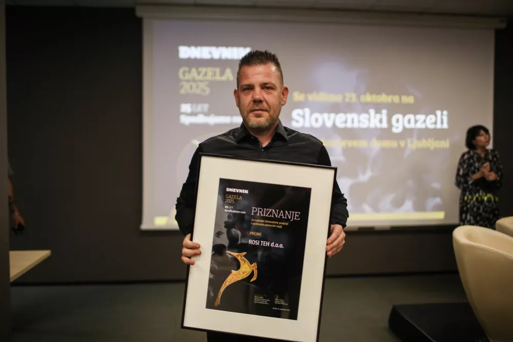 - Roman Mikolič, ROSI Teh d.o.o.- 11.09.2025. - Regijski izbor Gazela 2025 podravsko pomurske regije v Mariboru.//FOTO: Bojan Velikonja