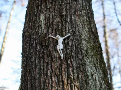 - 20.02.2024. - Simbolična fotografija, Jezus na drevesu, vera, kr&scaron;čanstvo, religija, Katoli&scaron;ka cerkev, religija.//FOTO: Bojan Velikonja / Foto: Bojan Velikonja