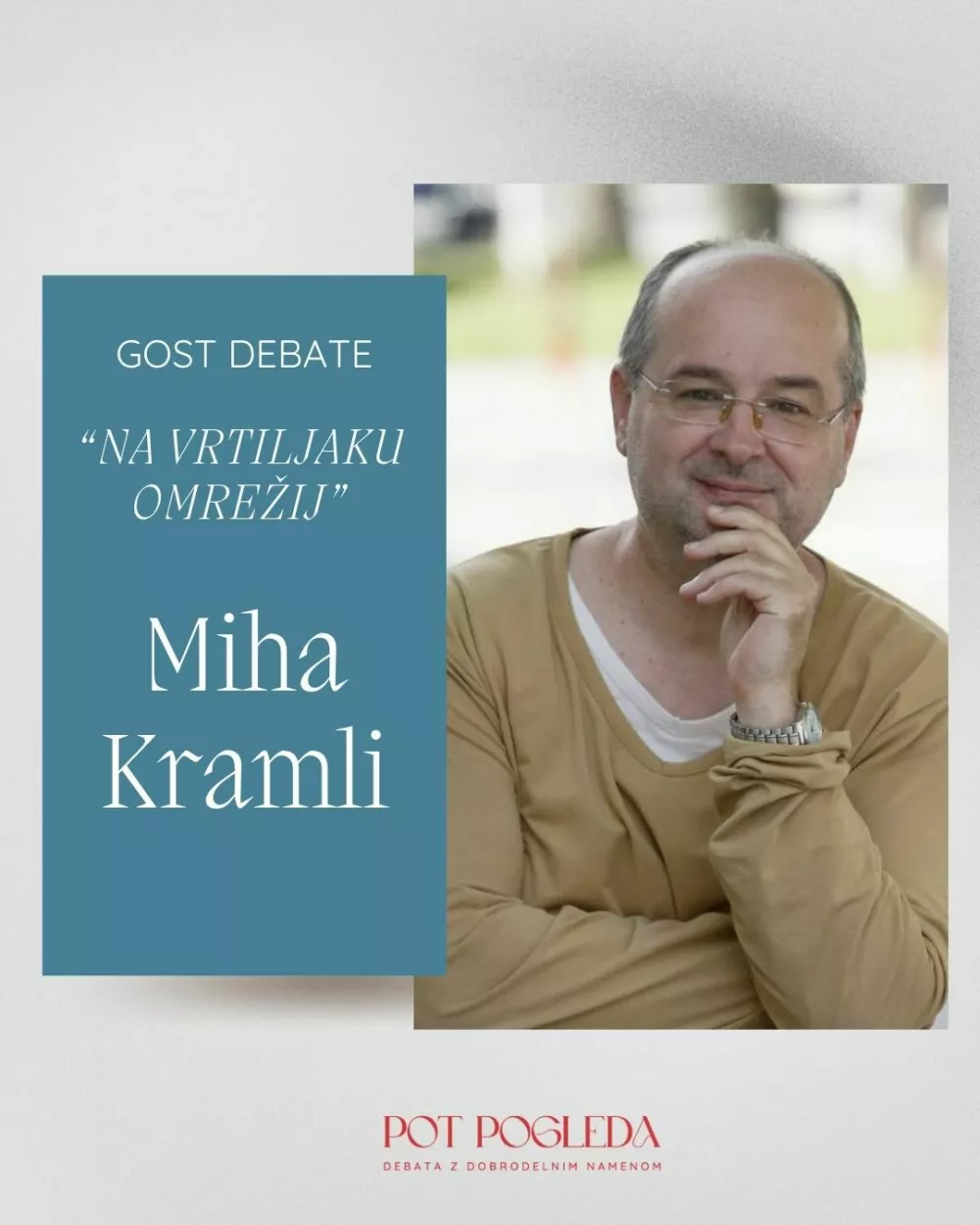 Terapevt in vodja centra za zdravljenje odvisnosti Miha Kramil / Foto: Lea Malenšek