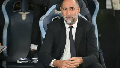 Soccer Football - Serie A - Lazio v Juventus - Stadio Olimpico, Rome, Italy - October 26, 2025 Juventus coach Igor Tudor before the match REUTERS/Alberto Lingria