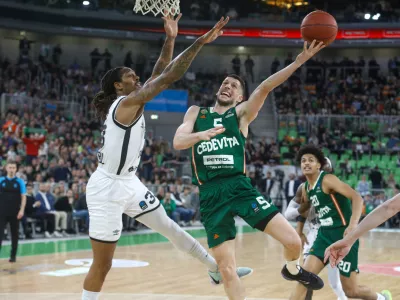 Aleksej Nikolič05.03.2025 - Košarka - Cedevita Olimpija - Bešiktaš osmina finala evropskega pokala. Dvorana Stožice Foto: Luka Cjuha