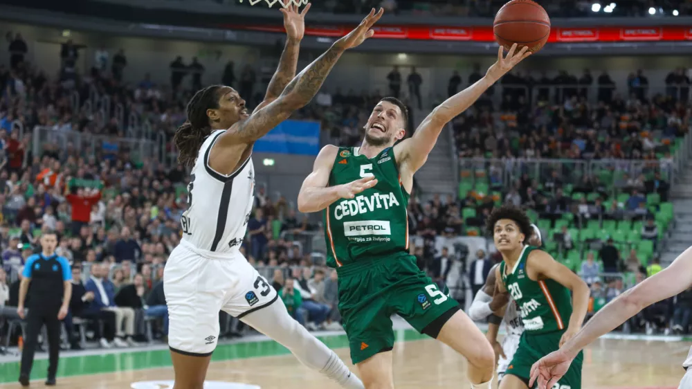 Aleksej Nikolič05.03.2025 - Košarka - Cedevita Olimpija - Bešiktaš osmina finala evropskega pokala. Dvorana Stožice Foto: Luka Cjuha