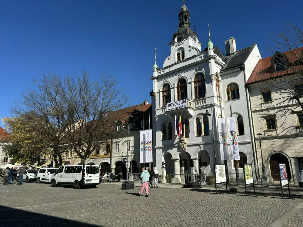 Priprave na protest NM