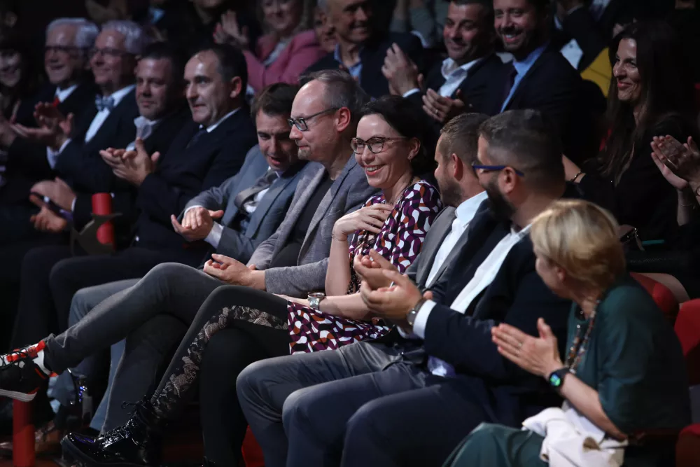 Navdušenje ob razglasitvi: Ana Gligorijević - podjetje Docentric, letošnji zmagovalec Slovenske gazele, v trenutku razglasitve. (Foto: Luka Cjuha)