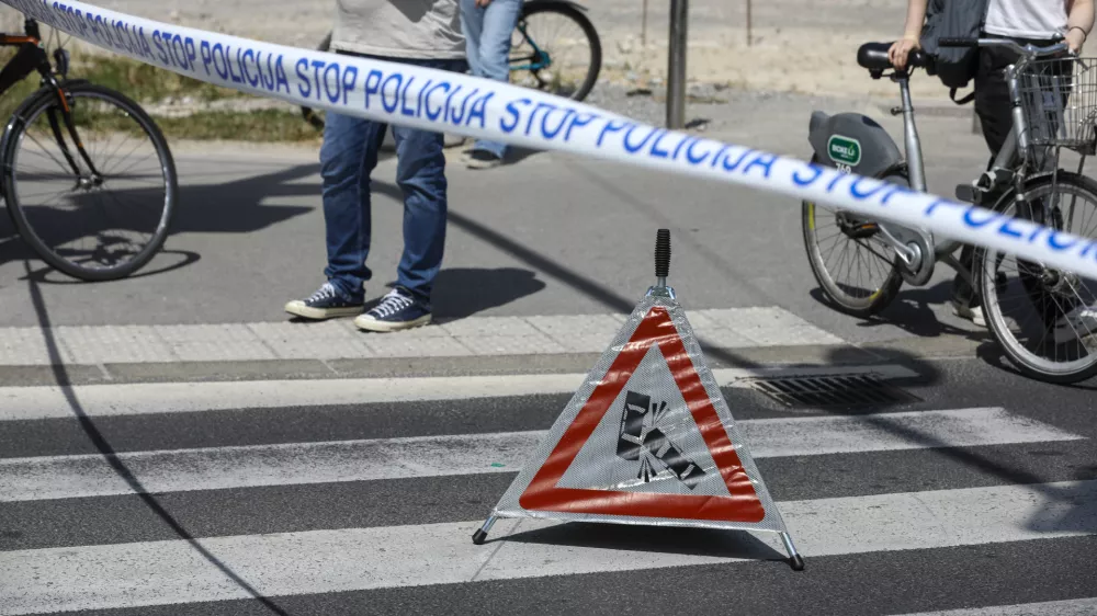 05.06.2025 - Simbolična fotografija Policija - prometna nesreča - policijski trakFoto: Luka Cjuha