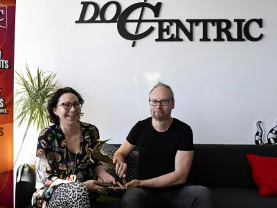 04.11.2025 - Ana Gligorijević in Jure Leskovec, Docentric, Zlata gazela 2025Foto: Nik Erik Neubauer  / Foto: Nik Erik Neubauer