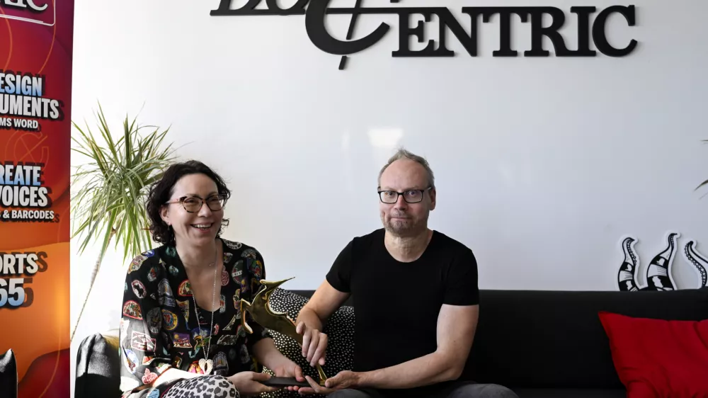 04.11.2025 - Ana Gligorijević in Jure Leskovec, Docentric, Zlata gazela 2025Foto: Nik Erik Neubauer  / Foto: Nik Erik Neubauer