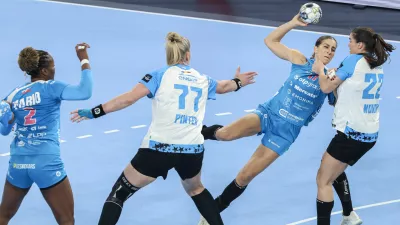 Ana Abina- 25.10.2025 - rokomet - liga prvakov za ženske - Krim Mercator: CSM Bukarešta//FOTO: Jaka Gasar