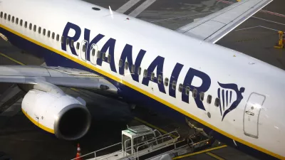 FILED - 30 January 2023, Cologne: A Ryanair passenger plane is parked at Cologne/Bonn Airport. Photo: Thomas Banneyer/dpa