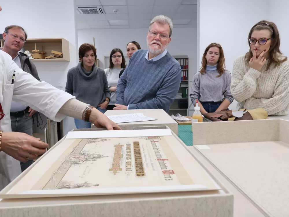 Arhiv Republike Slovenije, 80 let, javno vodstvo, Center za konserviranje in restavriranje arhivskega gradiva, arhivist, arhivistika / Foto: Nataša Bucik Ozebek