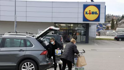 Lidl Krško, bojkot trgovin, nakupovanje / Foto: Jaka Gasar