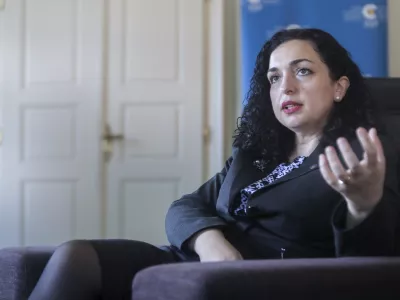 - 05.07.2022 - dr. Vjosa Osmani - Sadriu, predsednica Republike Kosovo /FOTO: Jaka GasarOPOMBA: INTERVJU ZA OBJEKTIV 2022