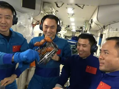 Ferrari Press AgencySpace Oven 1Ref 1727705/11/2025 See Ferrari textPicture MUST credit: Astronaut Center of China Chinese astronauts have been able to tuck into chicken and steak — cooked in a specially made zero-gravity oven aboard the country's space station.The oven uses hot-air and was developed to help improve the morale and health of crews aboard the orbiting Tiangong space craft.While astronaut meals are nutritious, consisting of things like tinned fish, pre-prepared thermostabilized meat and re-constituted eggs.The Astronaut Center of China says that the new oven was delivered to the Tiangong space lab aboard a Shenzhou-21 crewed spacecraft on October 31.It is described as a sophisticated piece of equipment needed to overcome a number of problems for cooking in space.OPS:Astronauts abord China's Tiangong space station use the new oven to cook chicken and steakPicture supplied by Ferrari,Image: 1050478020, License: Rights-managed, Restrictions:, Model Release: no