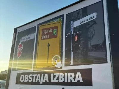 Anže Logar Demokrati volilni plakati