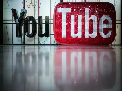 FILED - 07 December 2017, Berlin: The logo of the video portal Youtube is seen at the Youtube Space in Berlin. Photo: Sophia Kembowski/dpa