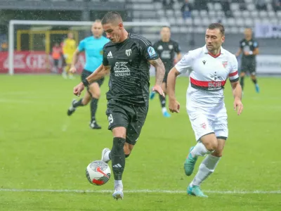 Dario Vizinger (levo) Slovenija, Murska Sobota, 14.9.2024 - I.slovenska liga, NK Mura, NK Primorje