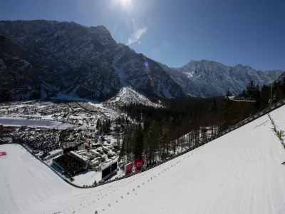 ﻿- letalnica bratov Gorišek – skakalnica velikanka je bila zgrajena pred 50-leti leta 1969- 21.03.2019 - Planica 2019 - FIS Finale svetovnega pokala v smučarskih skokih – uradni trening in kvalifikacije //FOTO: Luka Cjuha.