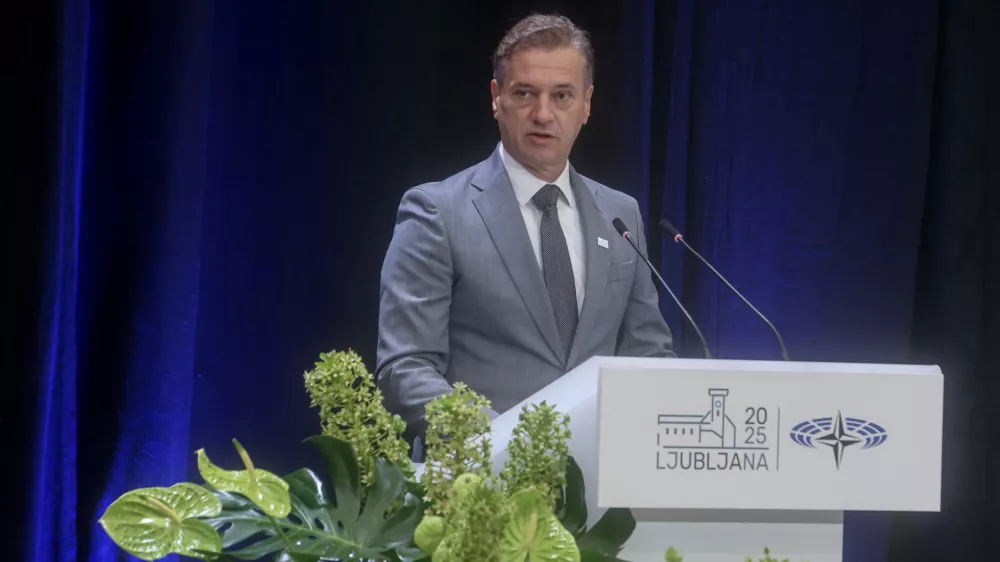 Robert Golob- 13.10.2025 - NATO - plenarno zasedanje Parlamentarne skupščine Nata, na katerem bo imel nagovor med drugim premier Robert Golob, osrednji govornik pa bo generalni sekretar zavezništva Mark Rutte//FOTO: Jaka Gasar