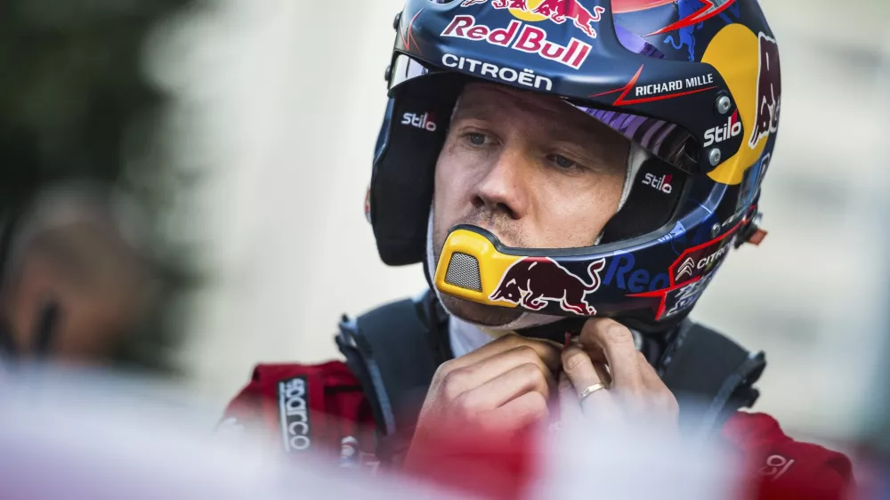 ﻿Ogier Sebastien before first stage of WRC Finland 2019. Photo/Petr Skrivanek (CTK via AP Images)