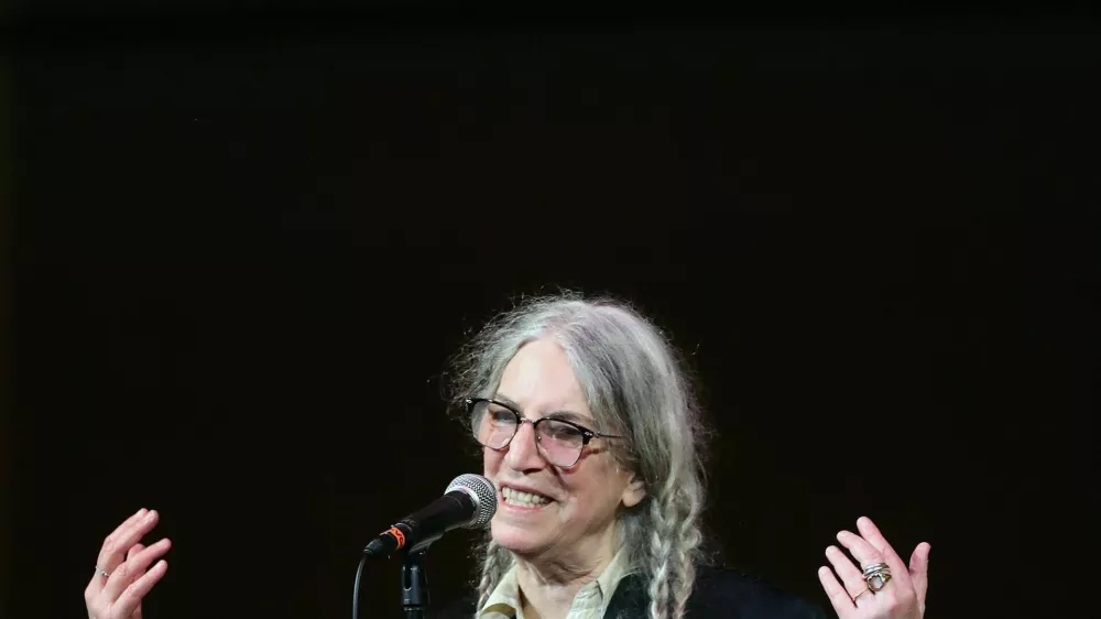 Patti Smith performs when Michael Dorf presents the 20th Annual Charity Concert, "People Have The Power - A Celebration Of Patti Smith" show at Carnegie Hall on March 26, 2025 in New York City. (Photo by Al Pereira/WireImage)