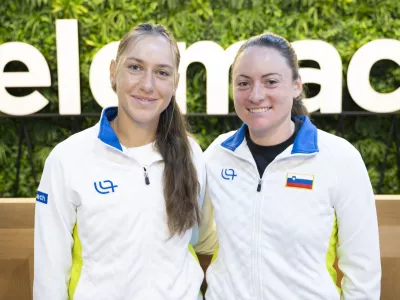 Kaja JuvanTamara Zidanšek06.11.2025 -Tenis, konferencaFOTO: Nik Erik Neubauer