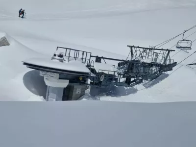 Kanin, zima 2023 /2024, zaprto smučišče. Foto: Jure Črnič