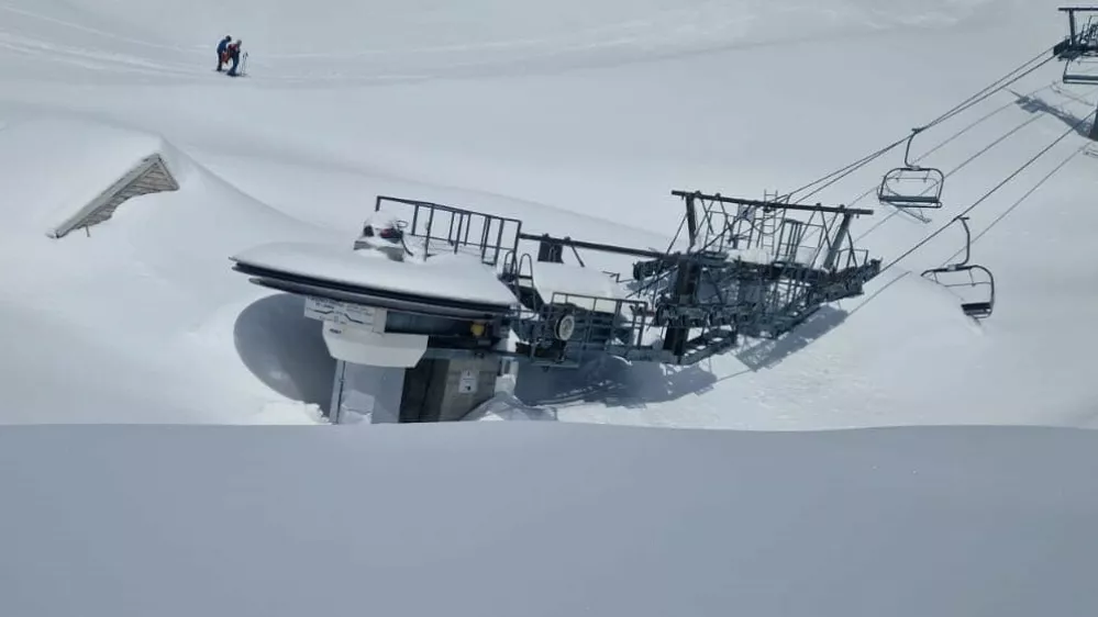 Kanin, zima 2023 /2024, zaprto smučišče. Foto: Jure Črnič