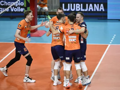 13.11.2025 ACH Volley - Dinamo Bukarešta v drugem krogu kvalifikacij za evropsko ligo prvakovFoto: Nik Erik Neubauer